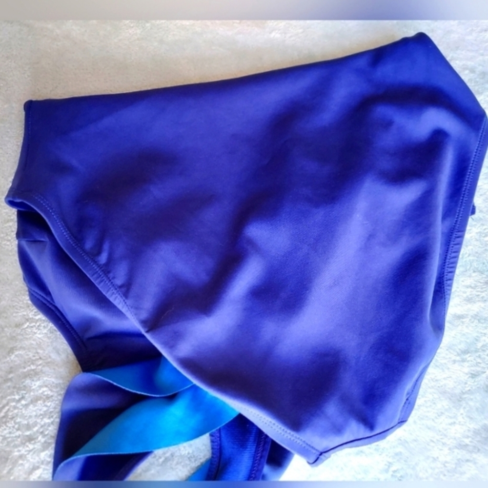 Kenneth Cole  Asymmetrical Swimsuit w Support, Blue, Size Large, VGUC! - Picture 4 of 10